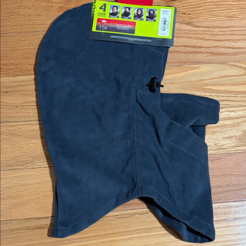 Tek Gear Black Microfleece Hood